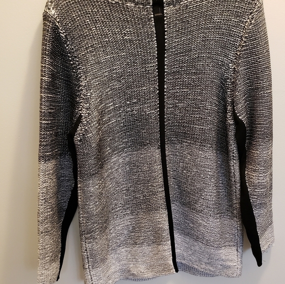 Helmut Lang Black Ombre & Sheer Crewneck Sweater L NWOT - Picture 2 of 12